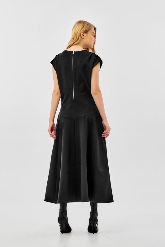 Japanese viscose Dress with pockets