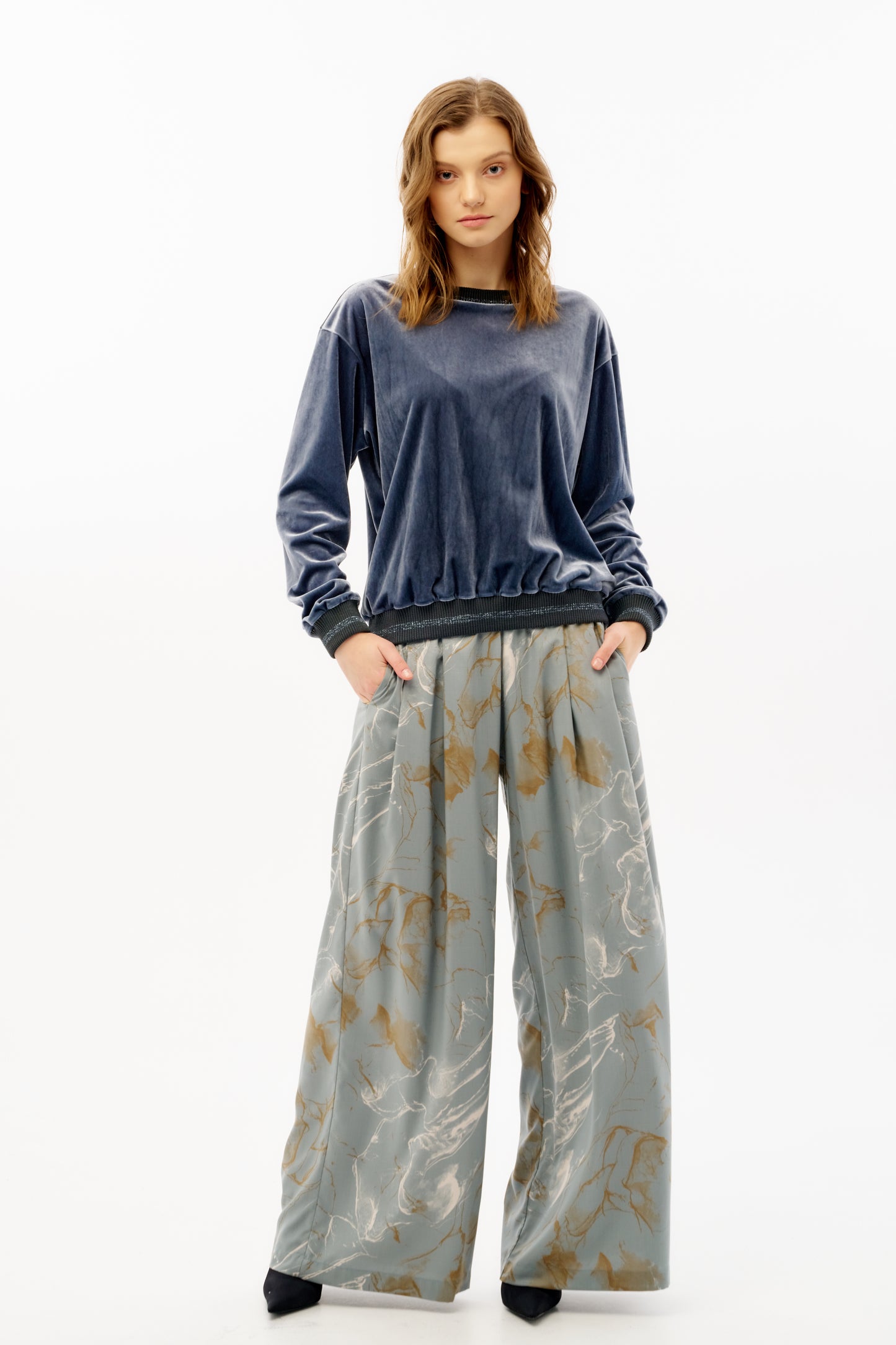 Wide leg pant Japanese cotton fabric
