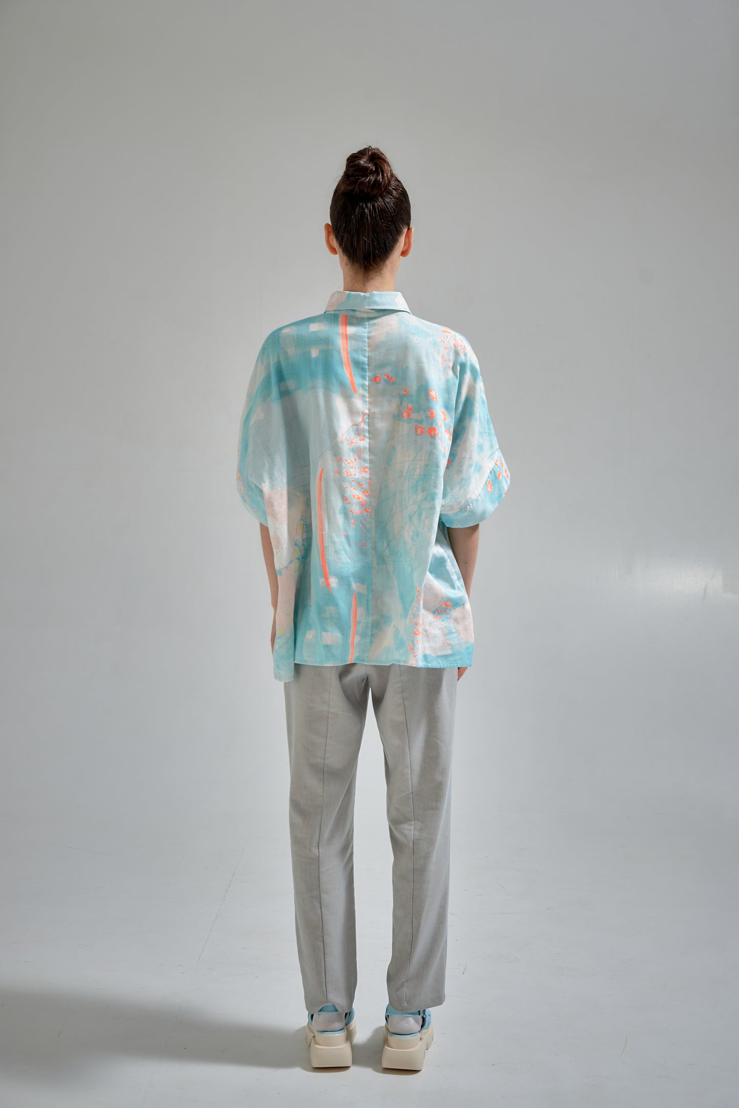 Short sleeve shirt square design |  NY77DESIGN
