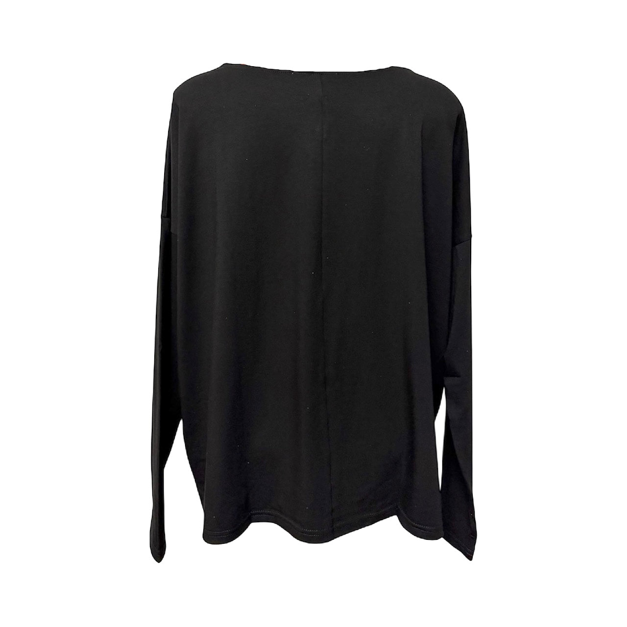 Long sleeve top with blade zipper