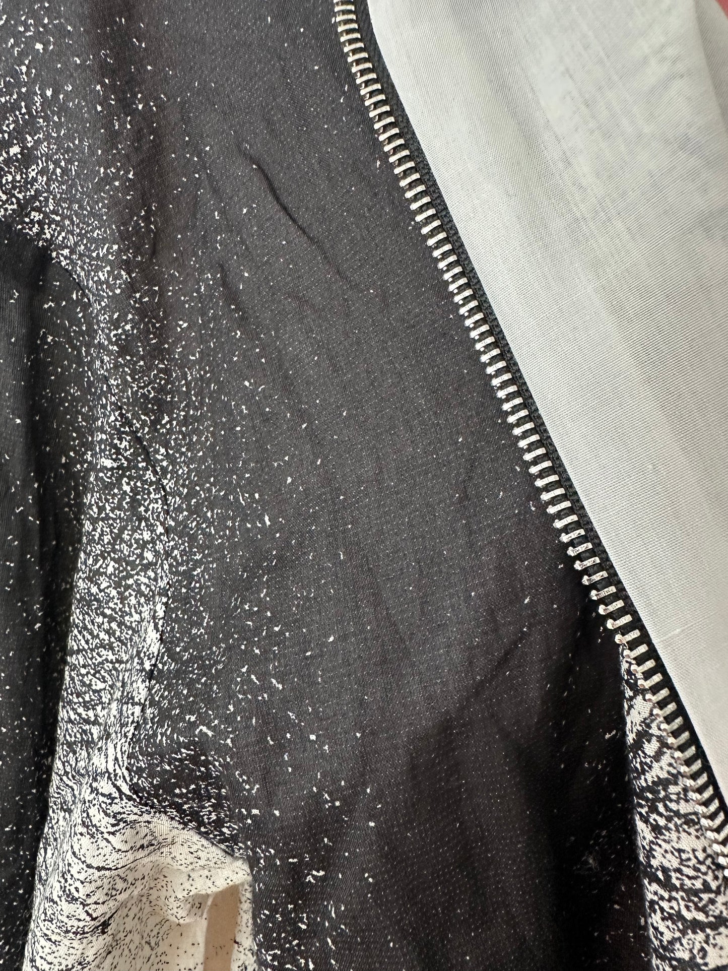 Long Bomber Jacket Zipper Closure | NY77DESIGN