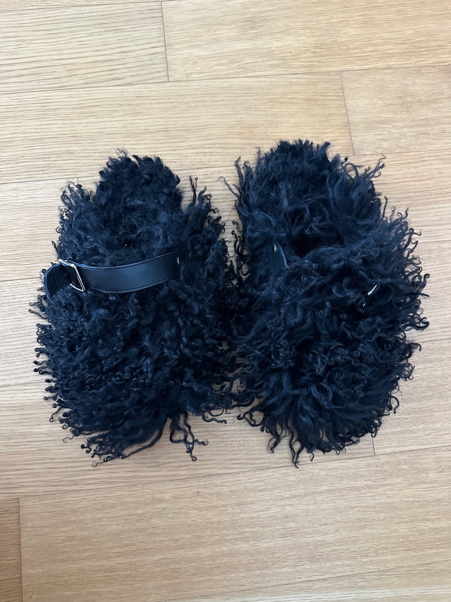 Shearling Mules Slingback | NY77DESIGN