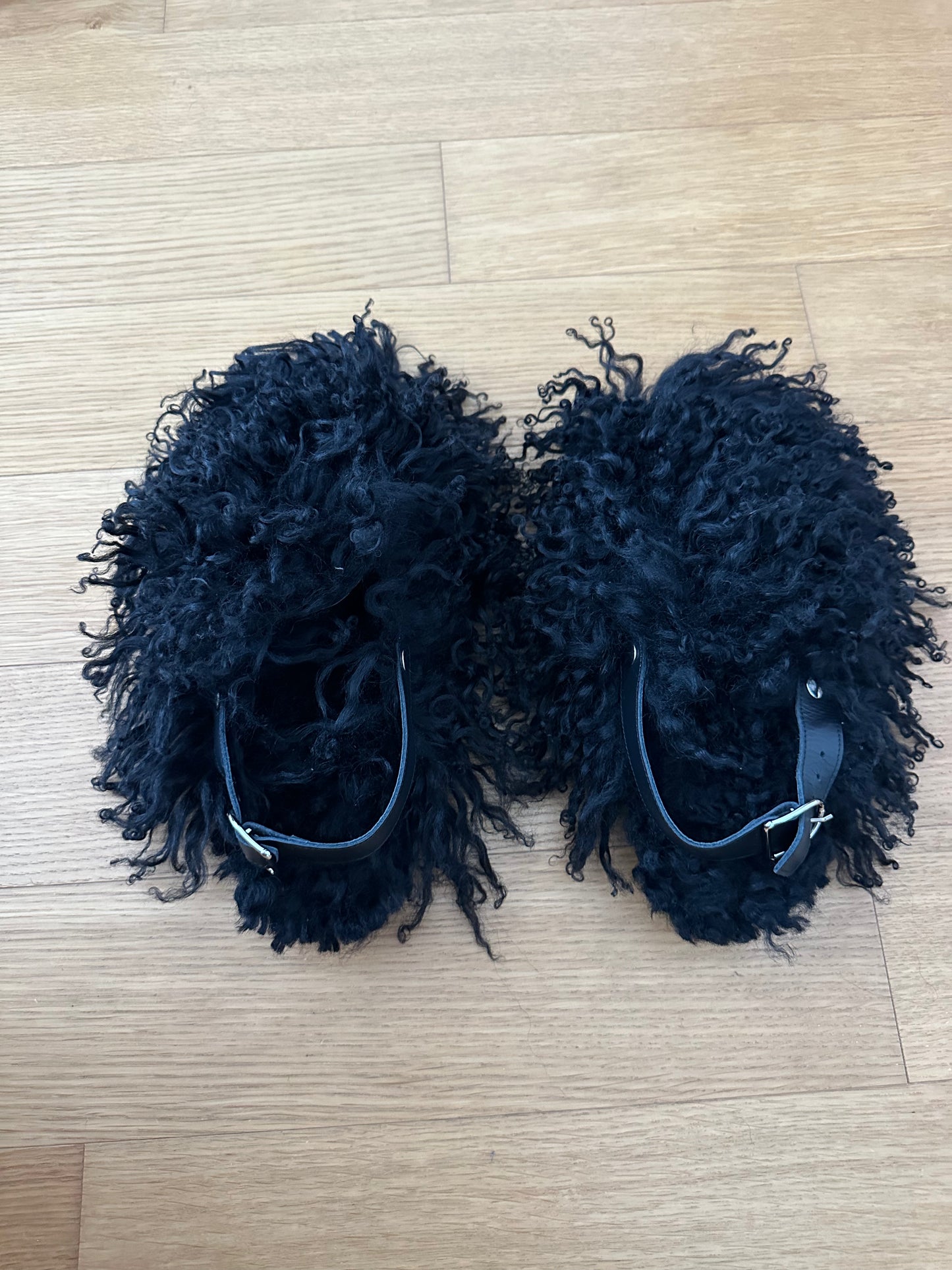 Shearling Mules Slingback | NY77DESIGN