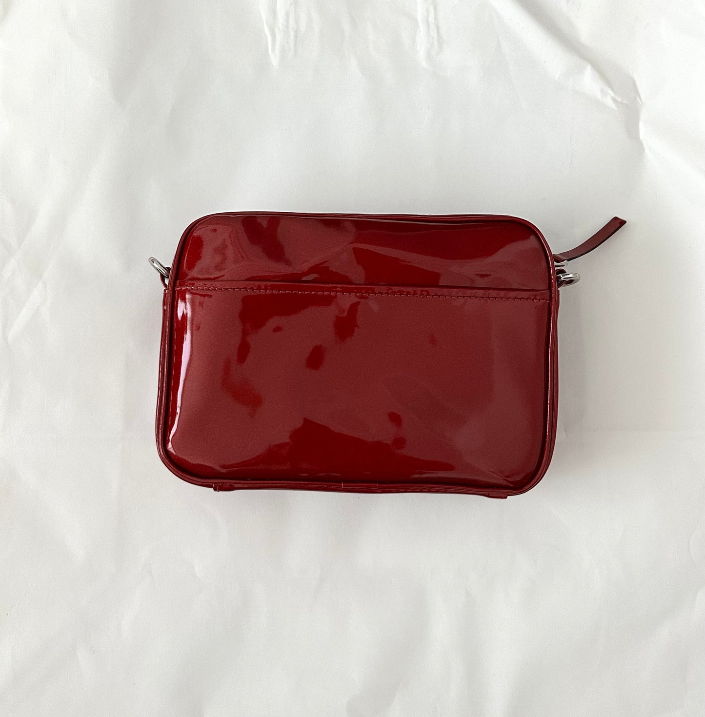 Crossbody Camera Bag Glossy Leather | NY77DESIGN