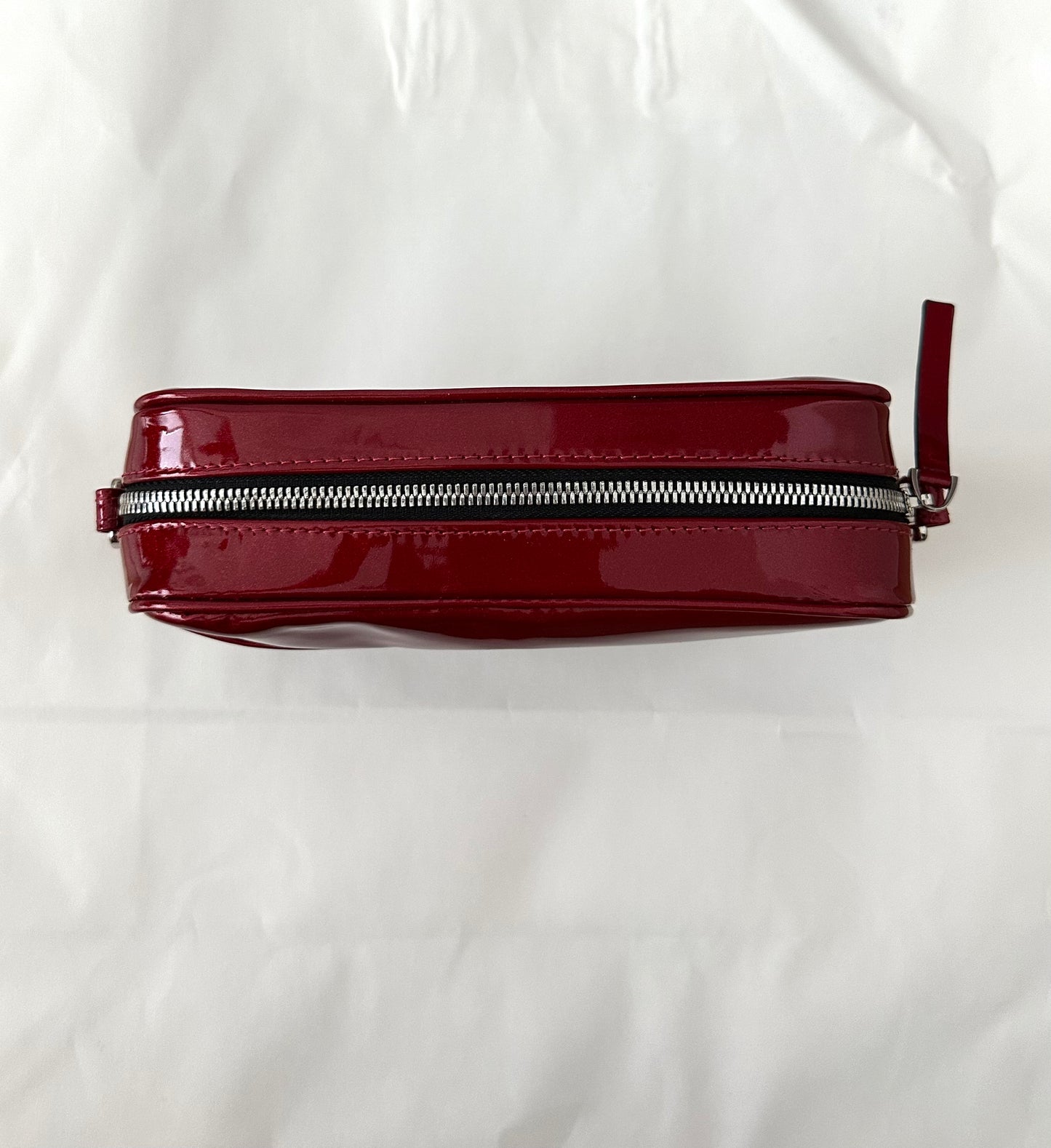 Crossbody Camera Bag Glossy Leather | NY77DESIGN
