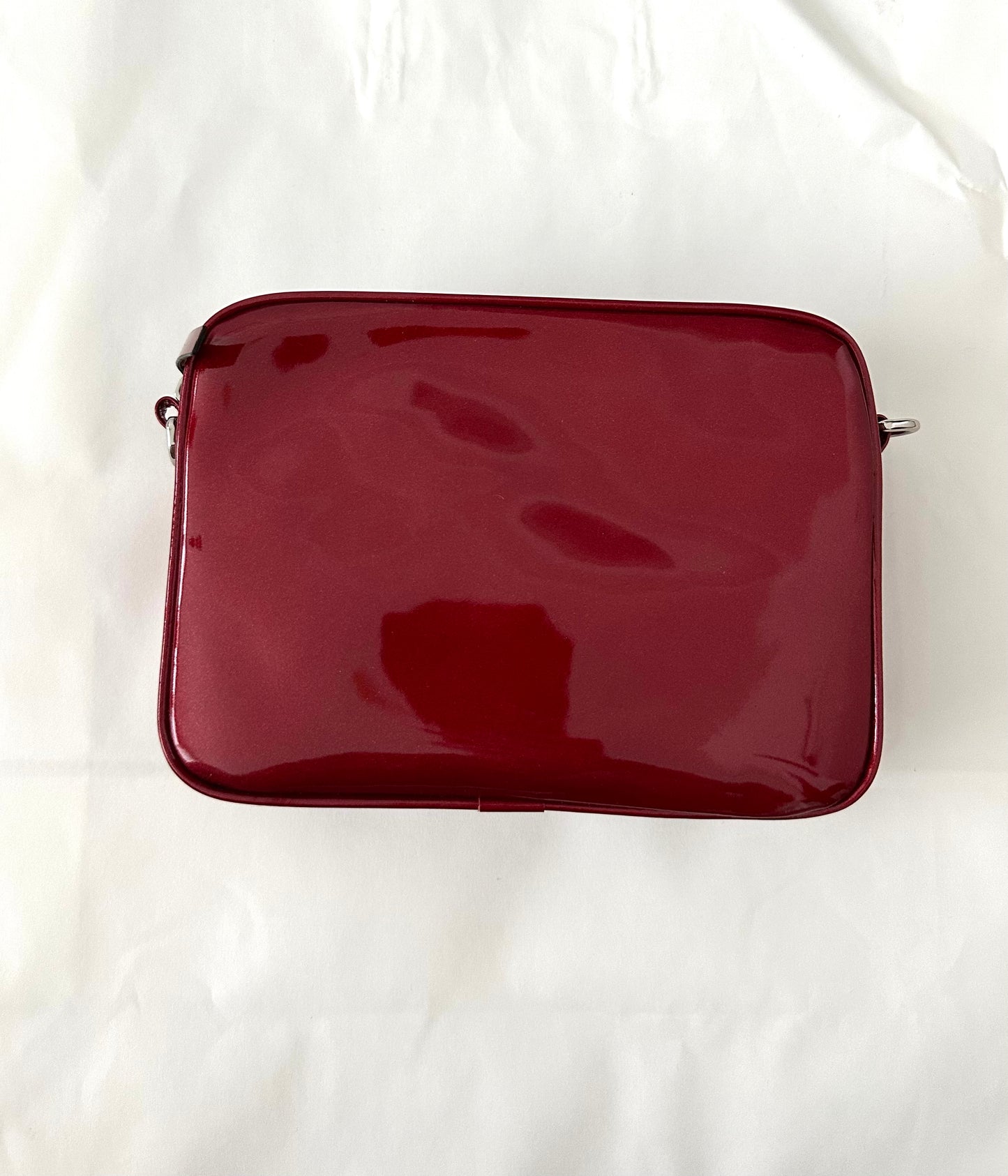 Crossbody Camera Bag Glossy Leather | NY77DESIGN
