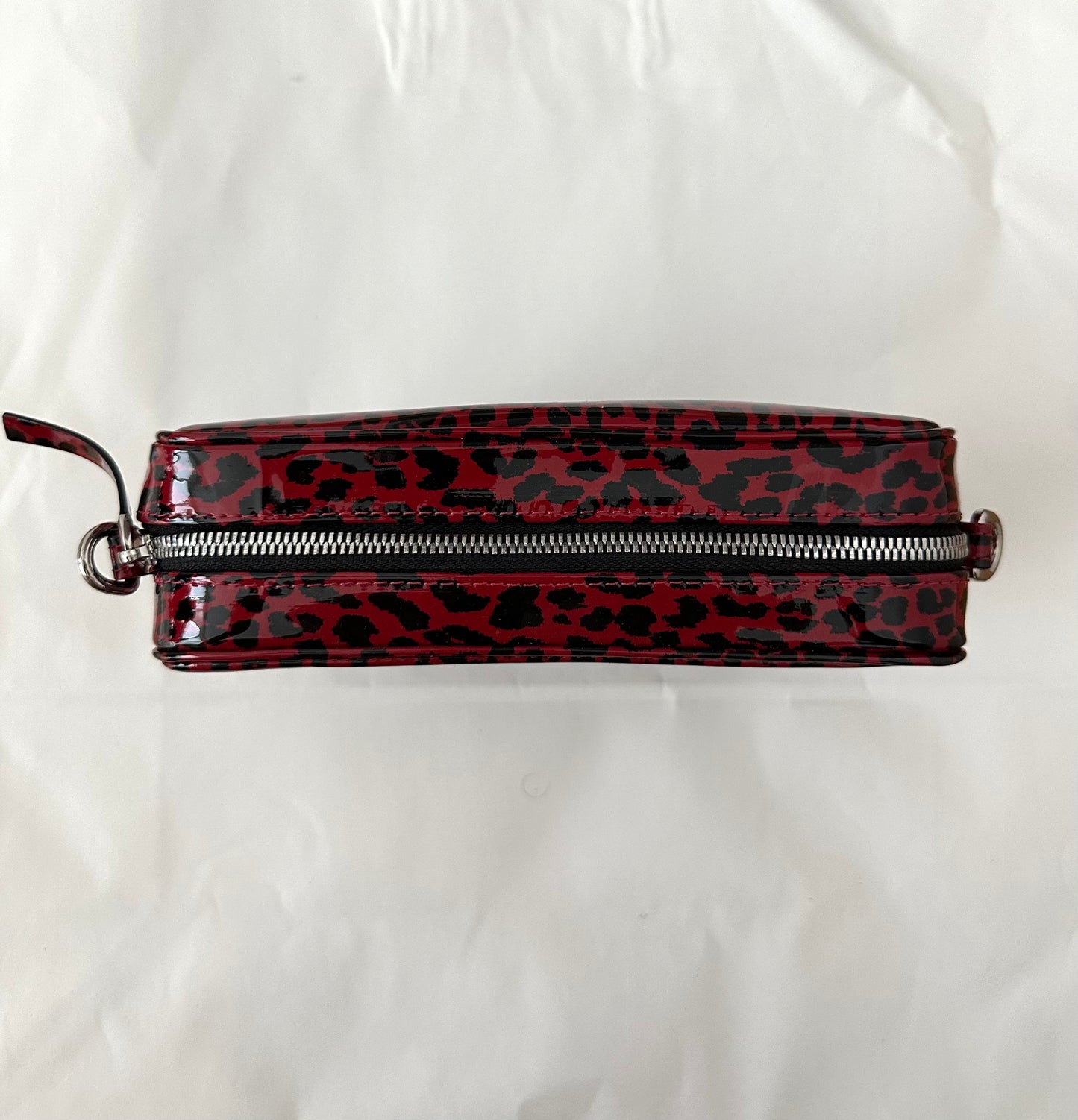 Crossbody Camera Bag Animal Print Glossy Leather | NY77DESIGN