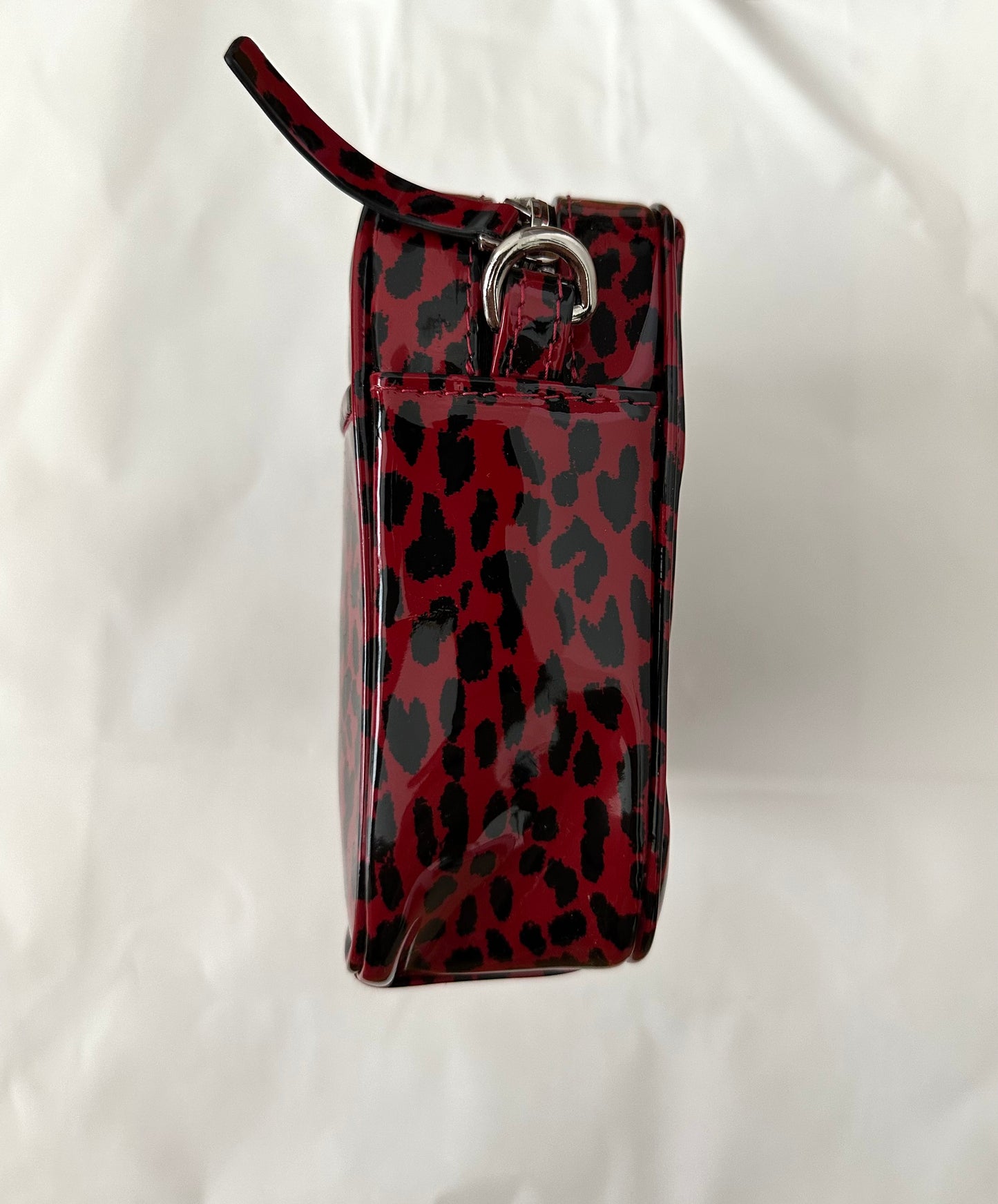 Crossbody Camera Bag Animal Print Glossy Leather | NY77DESIGN