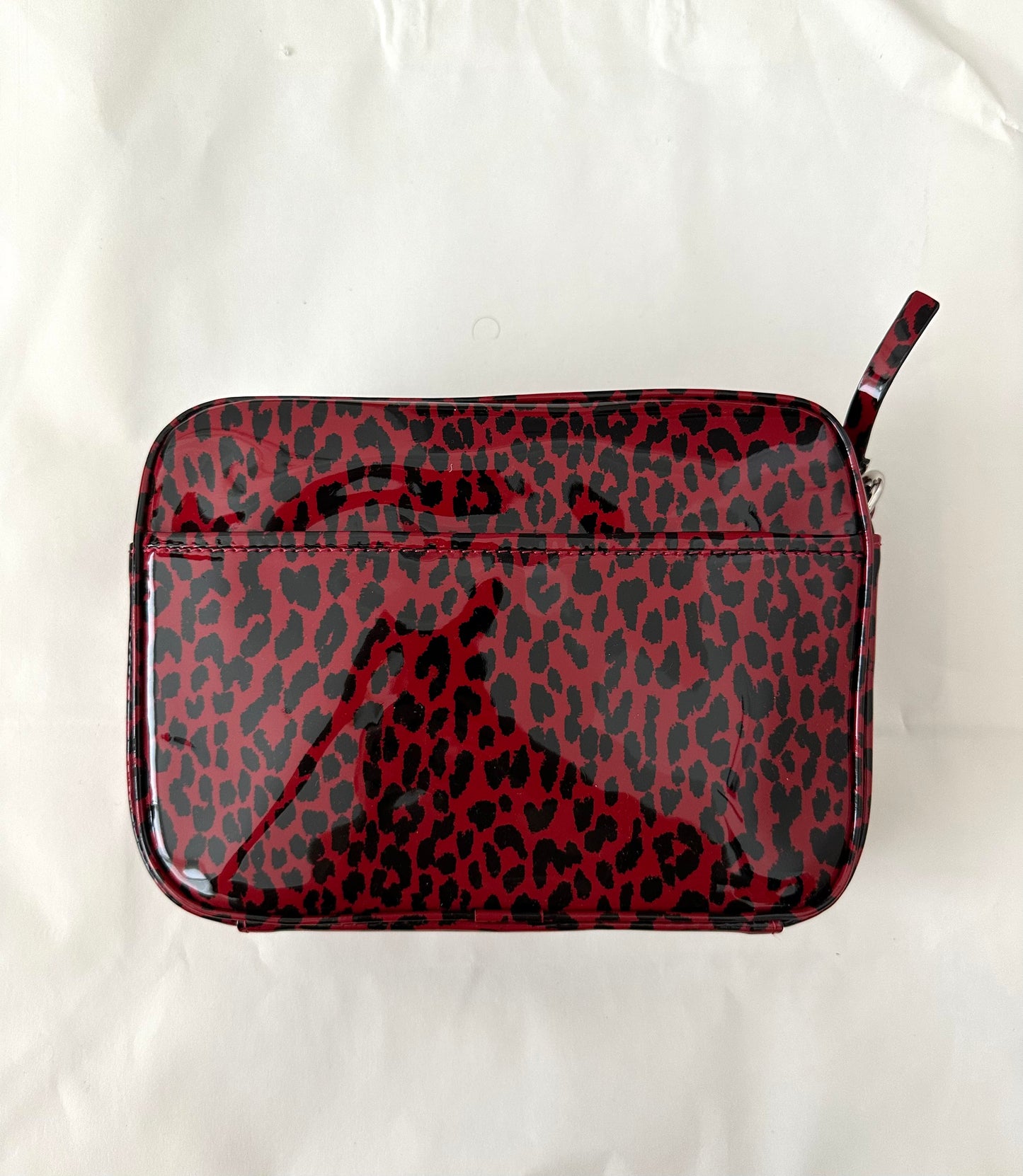 Crossbody Camera Bag Animal Print Glossy Leather | NY77DESIGN