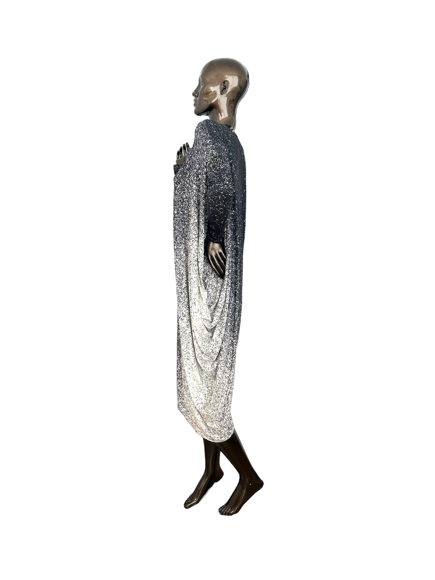 Opera dress with asymmetrical bottom