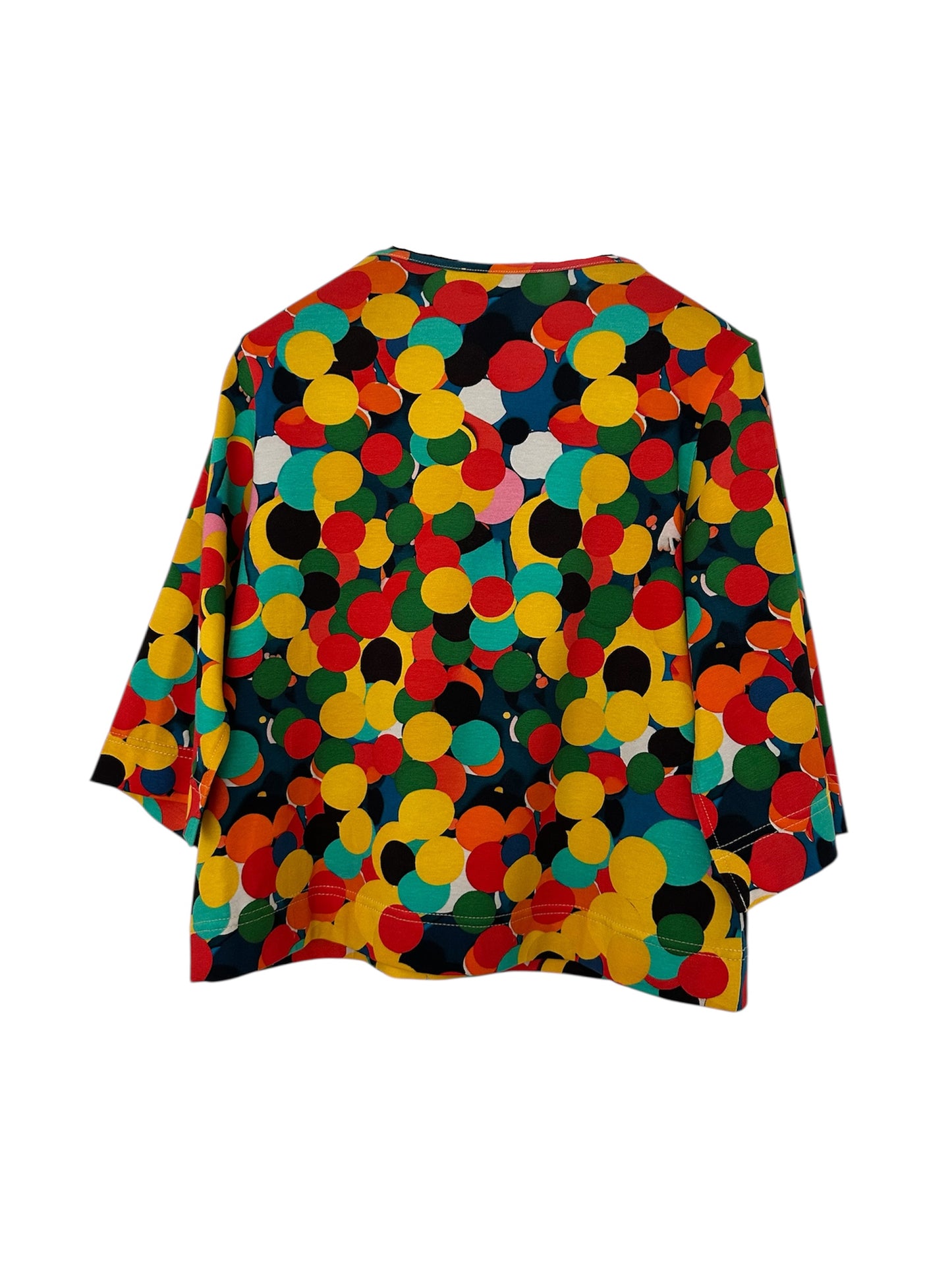 3/4 sleeves top with special AI generated print | NY77DESIGN
