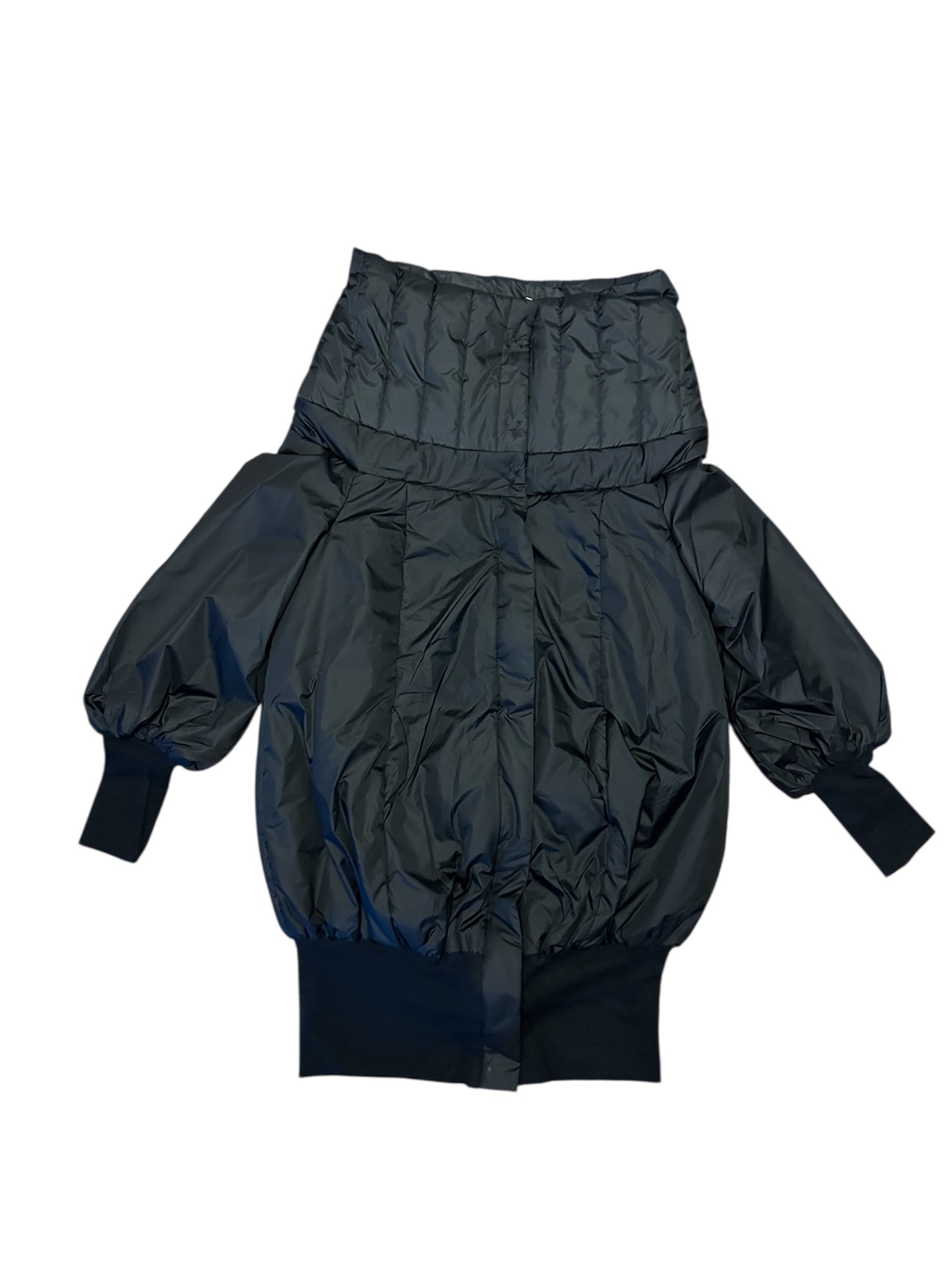 Winter cocoon jacket high neck double collar