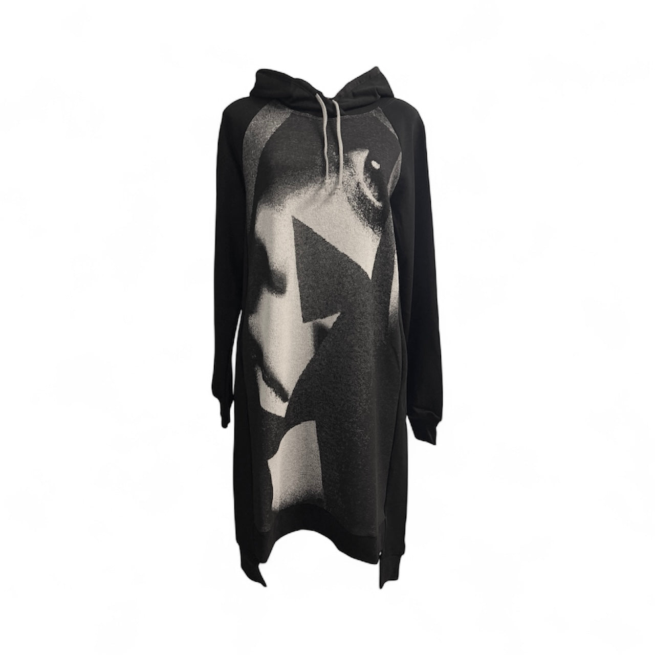 Sweatshirt Japanese cotton dress with a hood
