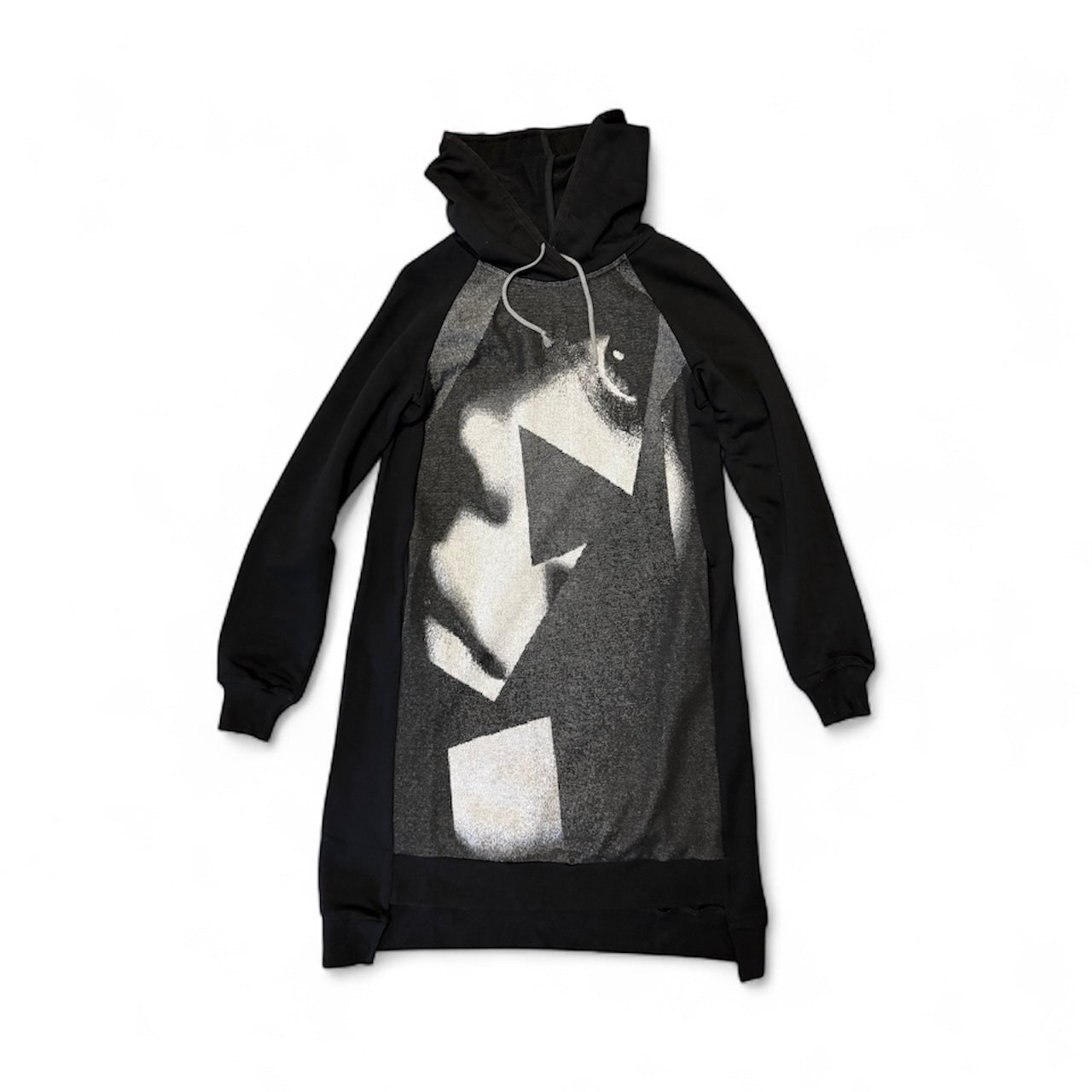 Sweatshirt Japanese cotton dress with a hood