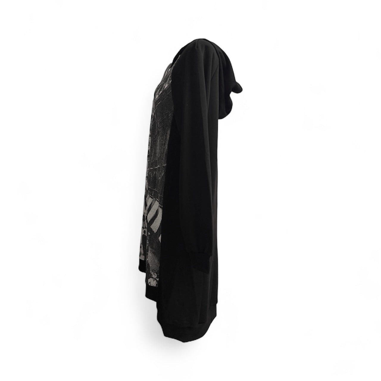 Sweatshirt Japanese cotton dress with a hood and first passage in London print