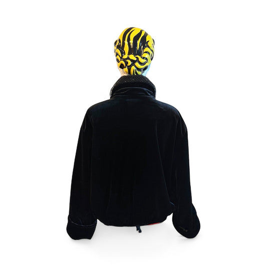 Limited edition Japanese velvet puffer short jacket