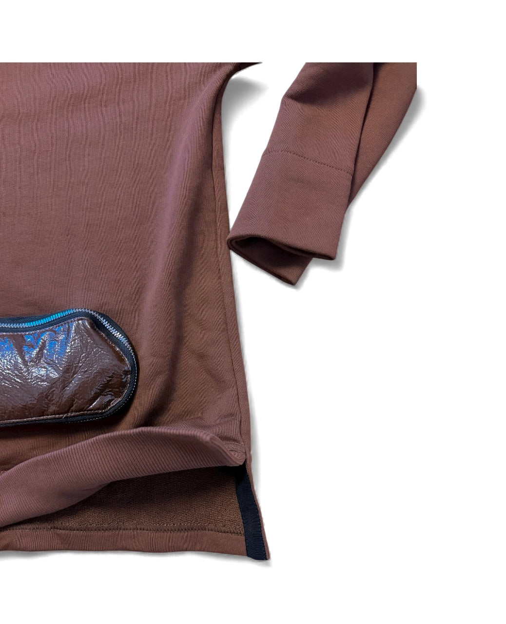 Boxy design Long Sleeve Top with Pocket Detail