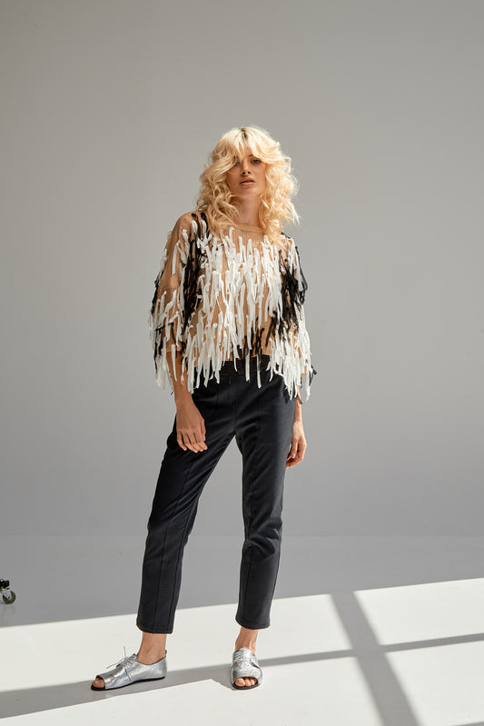 Hand made fringe top limited edition
