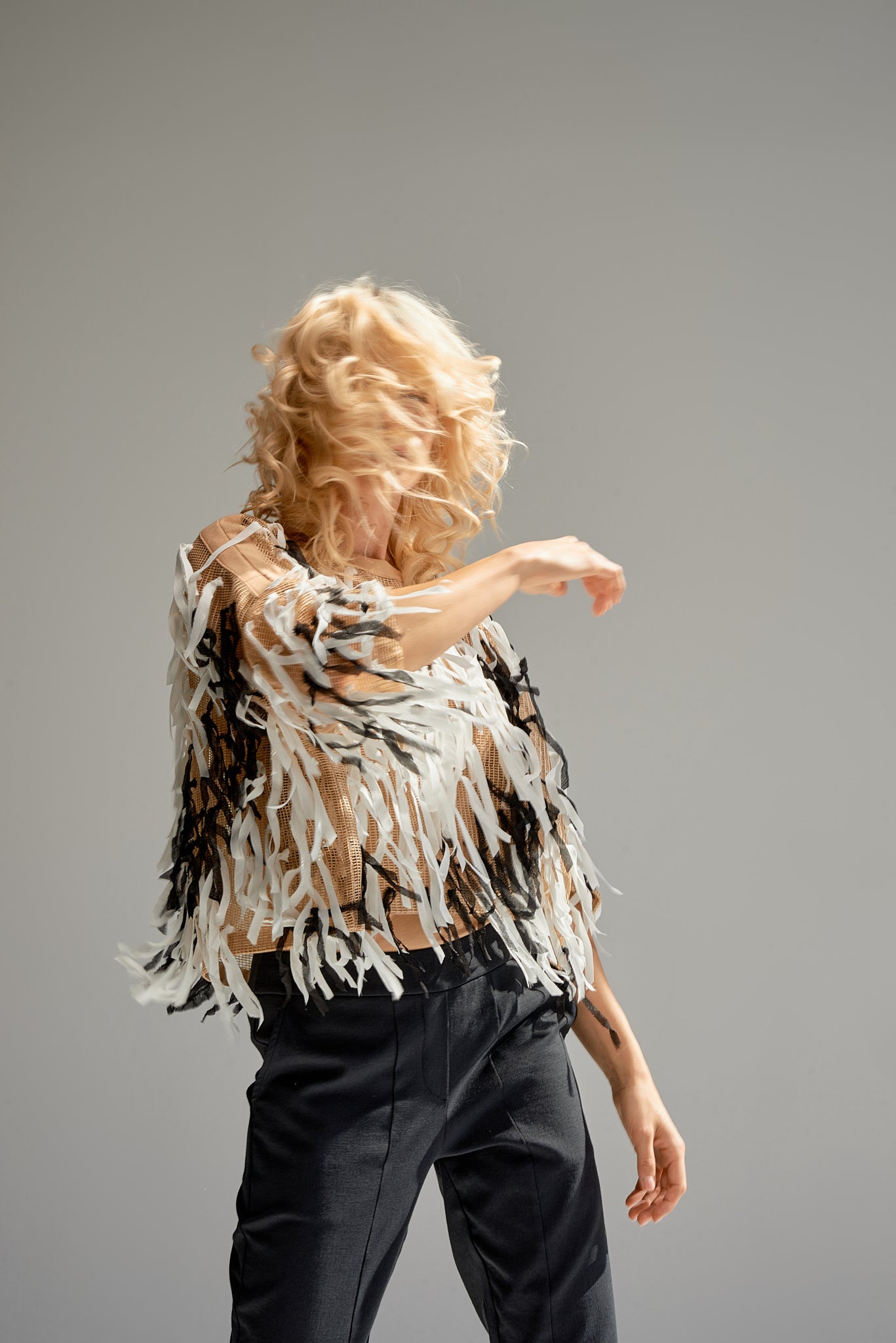 Hand made fringe top limited edition