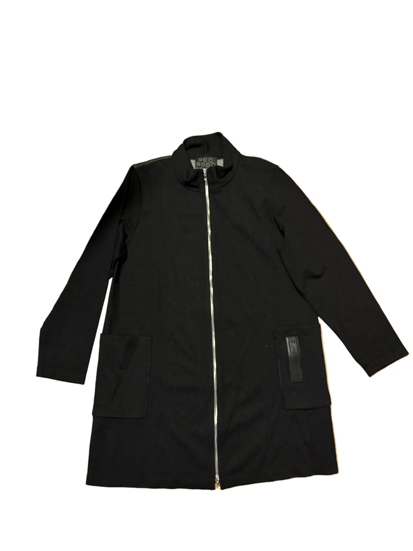 Jacket with eye print on a back