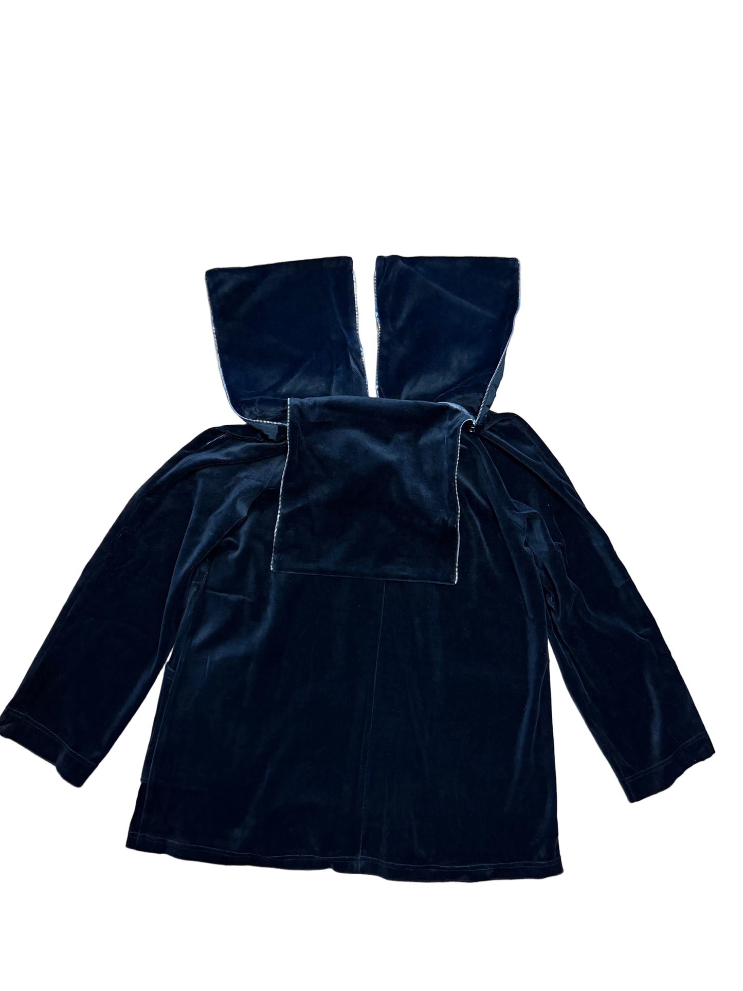 Velvet Jacket with zipper details