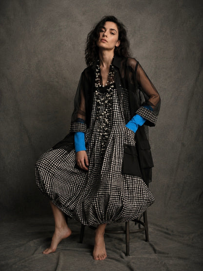 Gingham Cocoon Dress