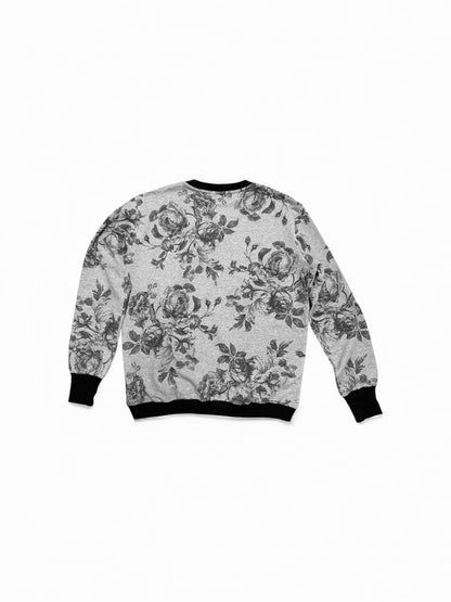 Long sleeve cotton sweatshirt with print