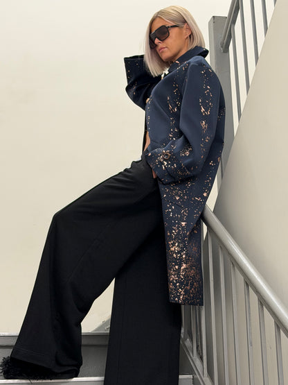 Japanese Jacquard Statement Coat