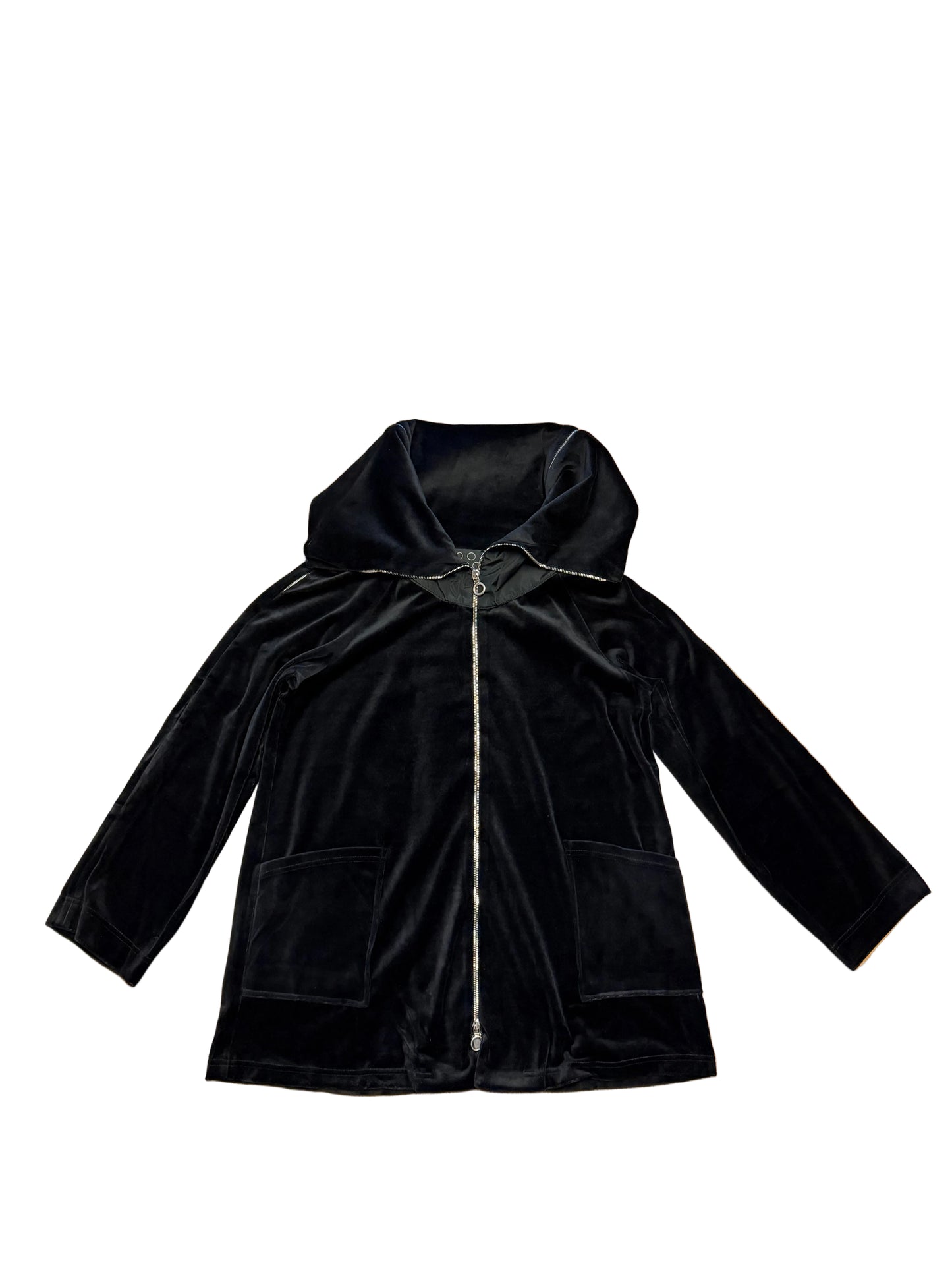 Velvet Jacket with zipper details