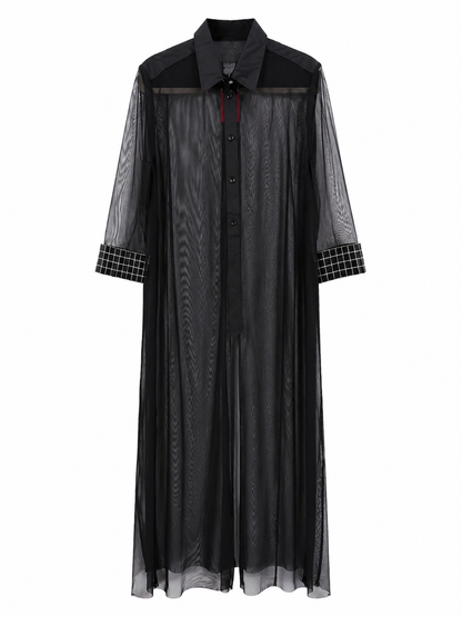 Sheer Mesh Duster