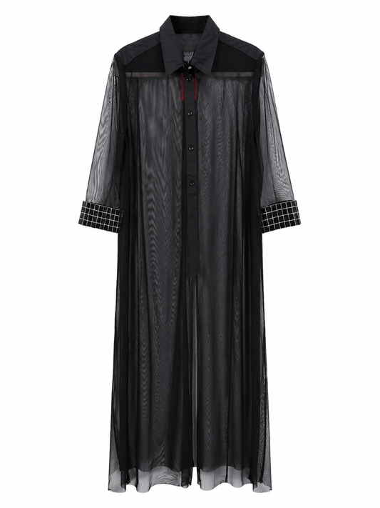 Sheer Mesh Duster
