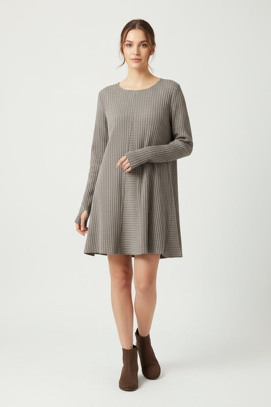 A-line long sleeves tunic