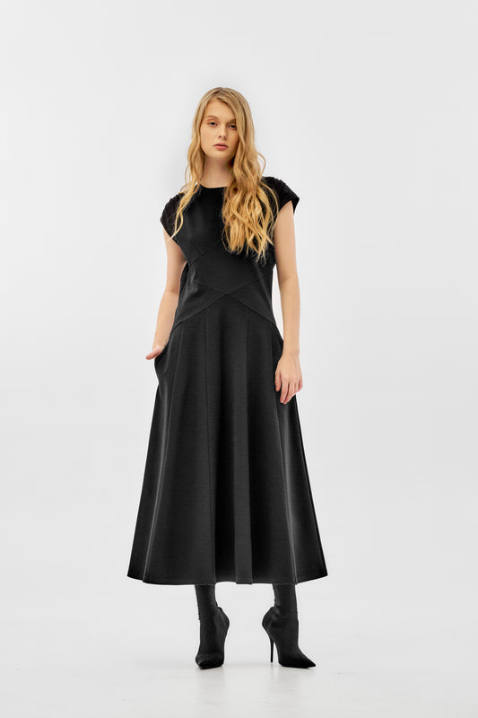 Japanese viscose Dress with pockets