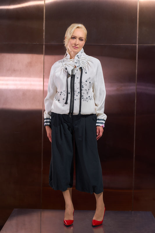 Safety Pin Drawstring Jacket