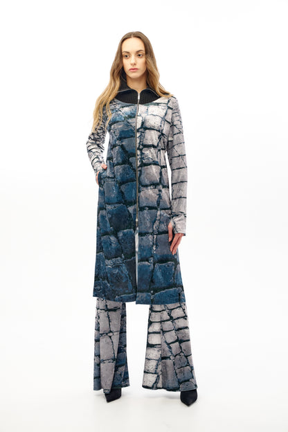 Long Cardigan with Print