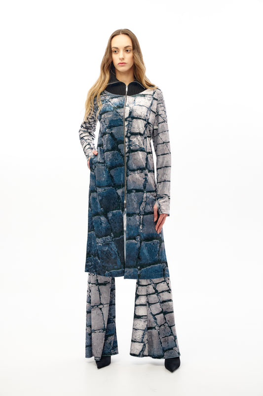 Long Cardigan with Print