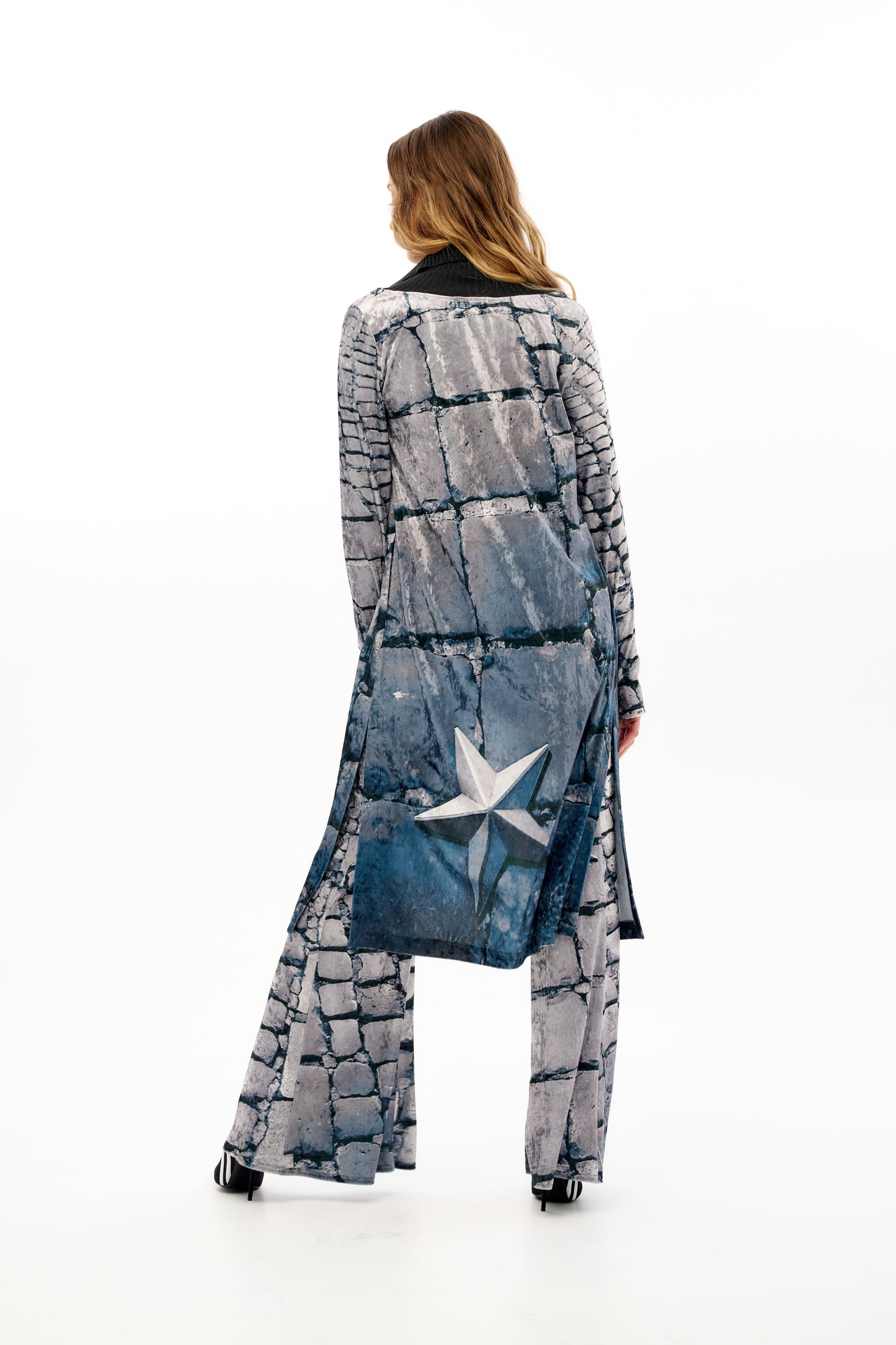 Long Cardigan with Print