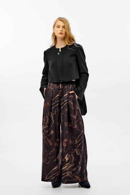 Wide leg pant Japanese cotton fabric