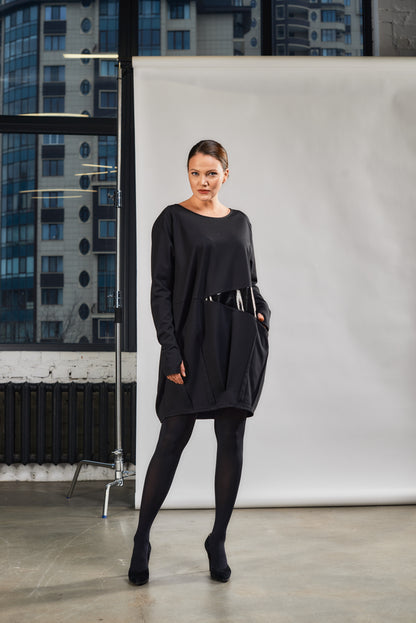 Cocoon Dress with thumb hole and pocket