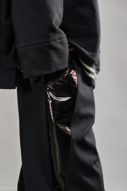 Relaxed-fit sweatshirt fabric pants