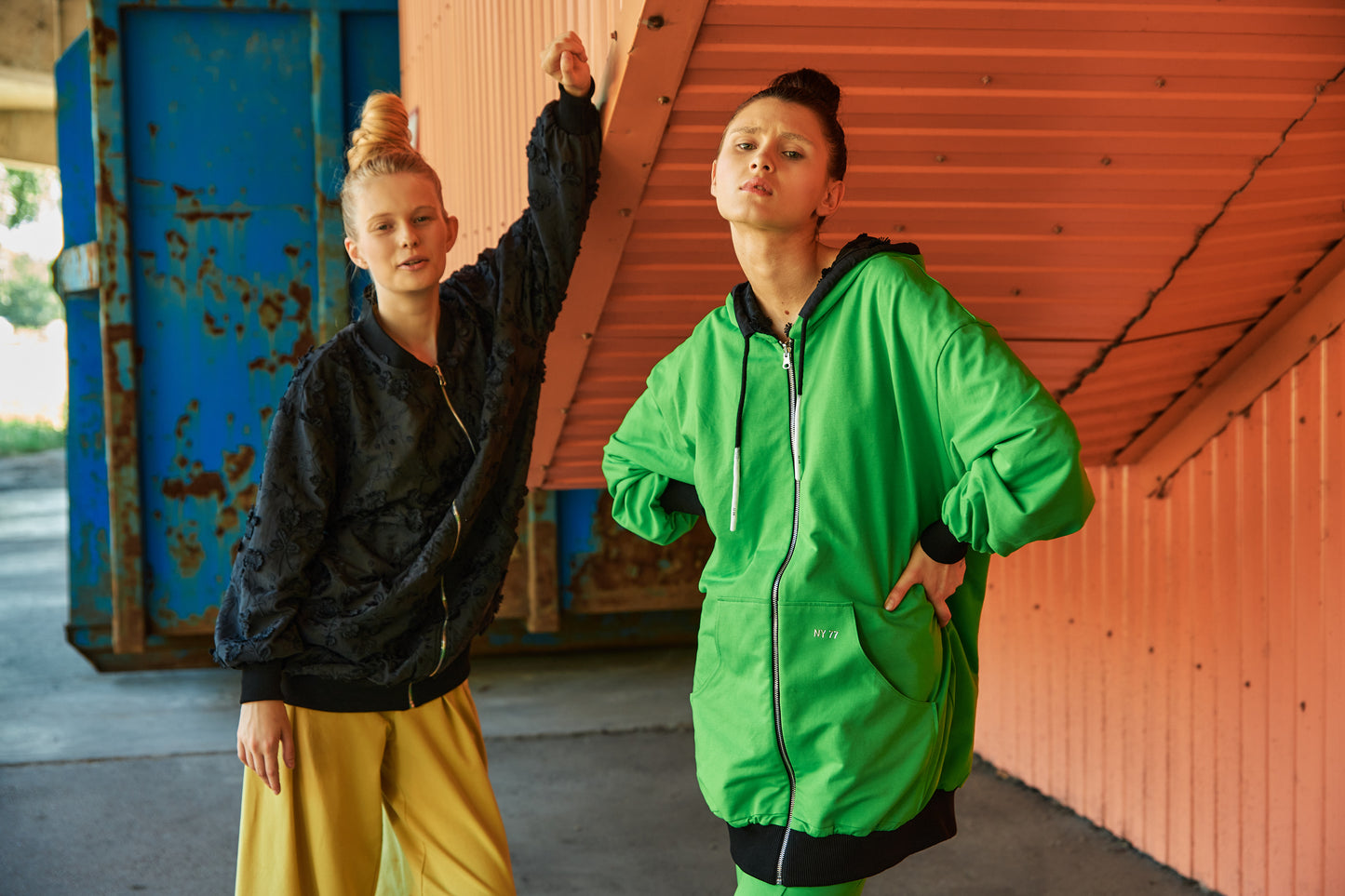 Hoodie jacket reversible