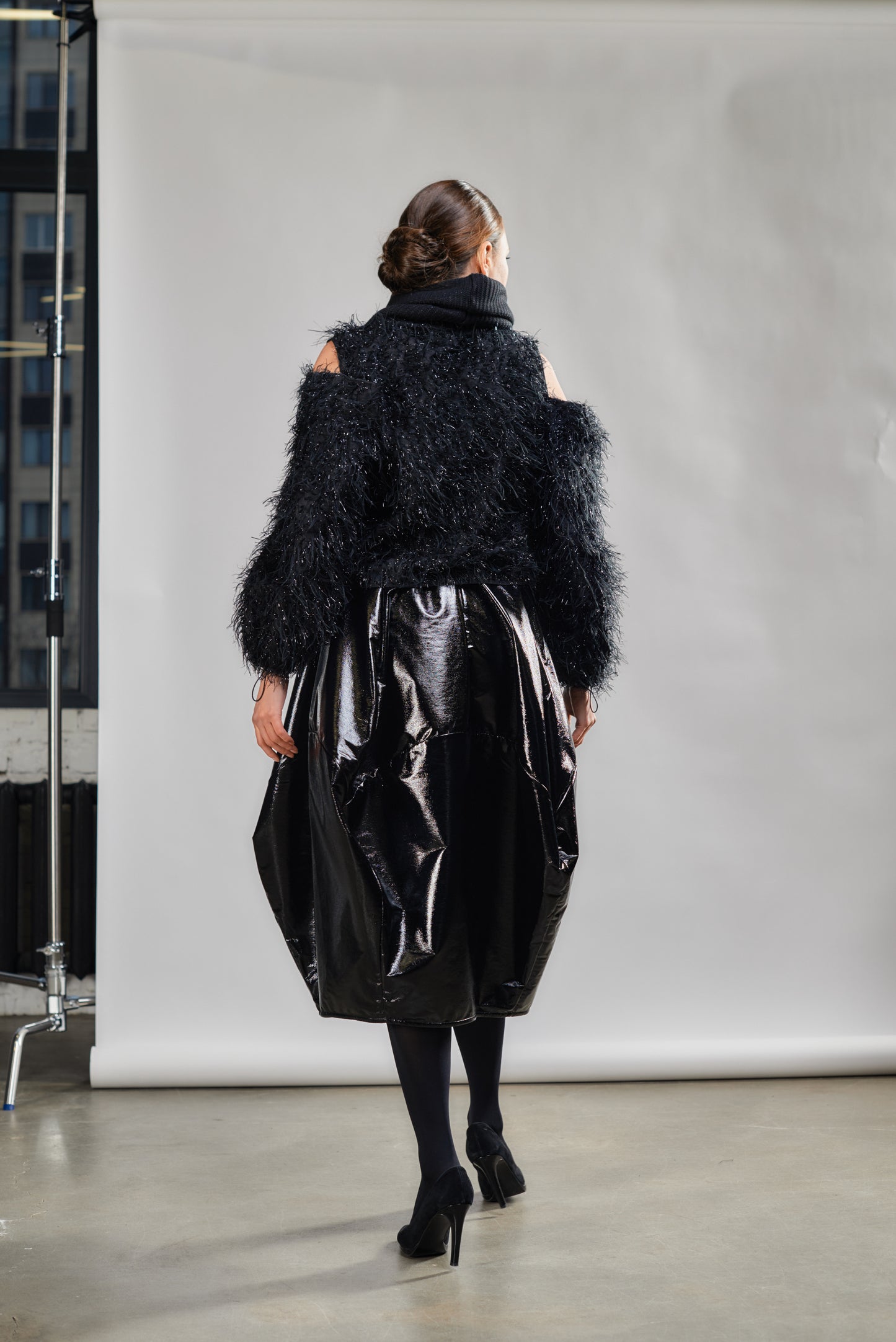 Striking balloon-style skirt