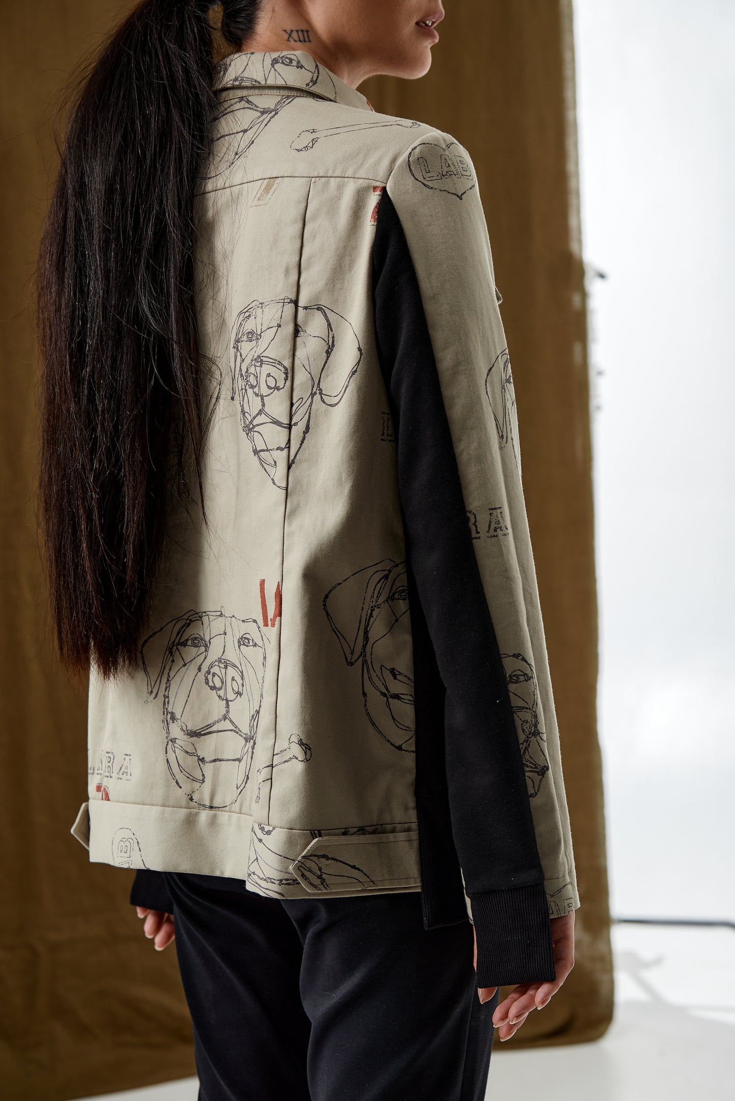 Special edition - Jacket with Labrador motifs |  NY77DESIGN