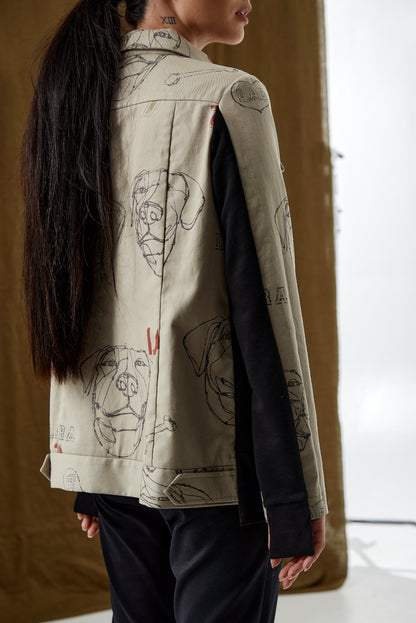 Special edition - Jacket with Labrador motifs |  NY77DESIGN