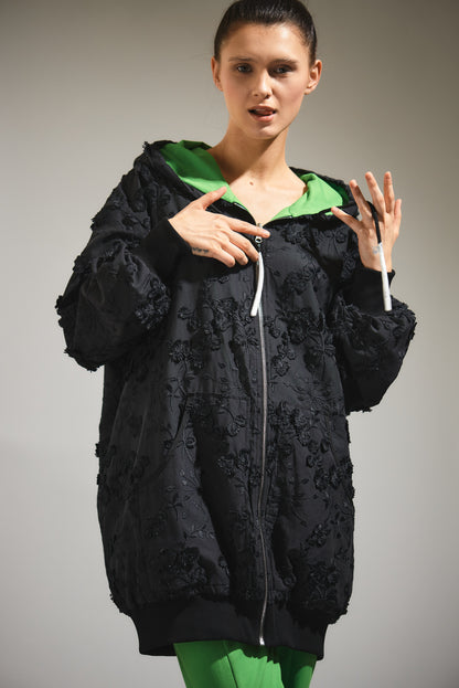 Hoodie jacket reversible