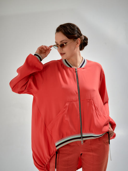 Long sleeve jacket 100%Silk from Japan |  NY77DESIGN