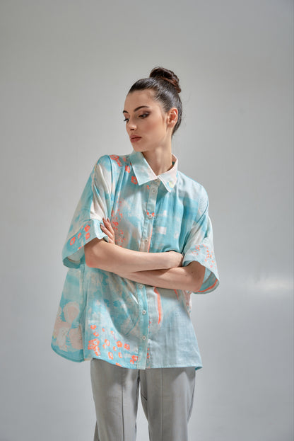 Short sleeve shirt square design |  NY77DESIGN