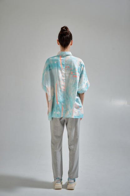 Short sleeve shirt square design |  NY77DESIGN