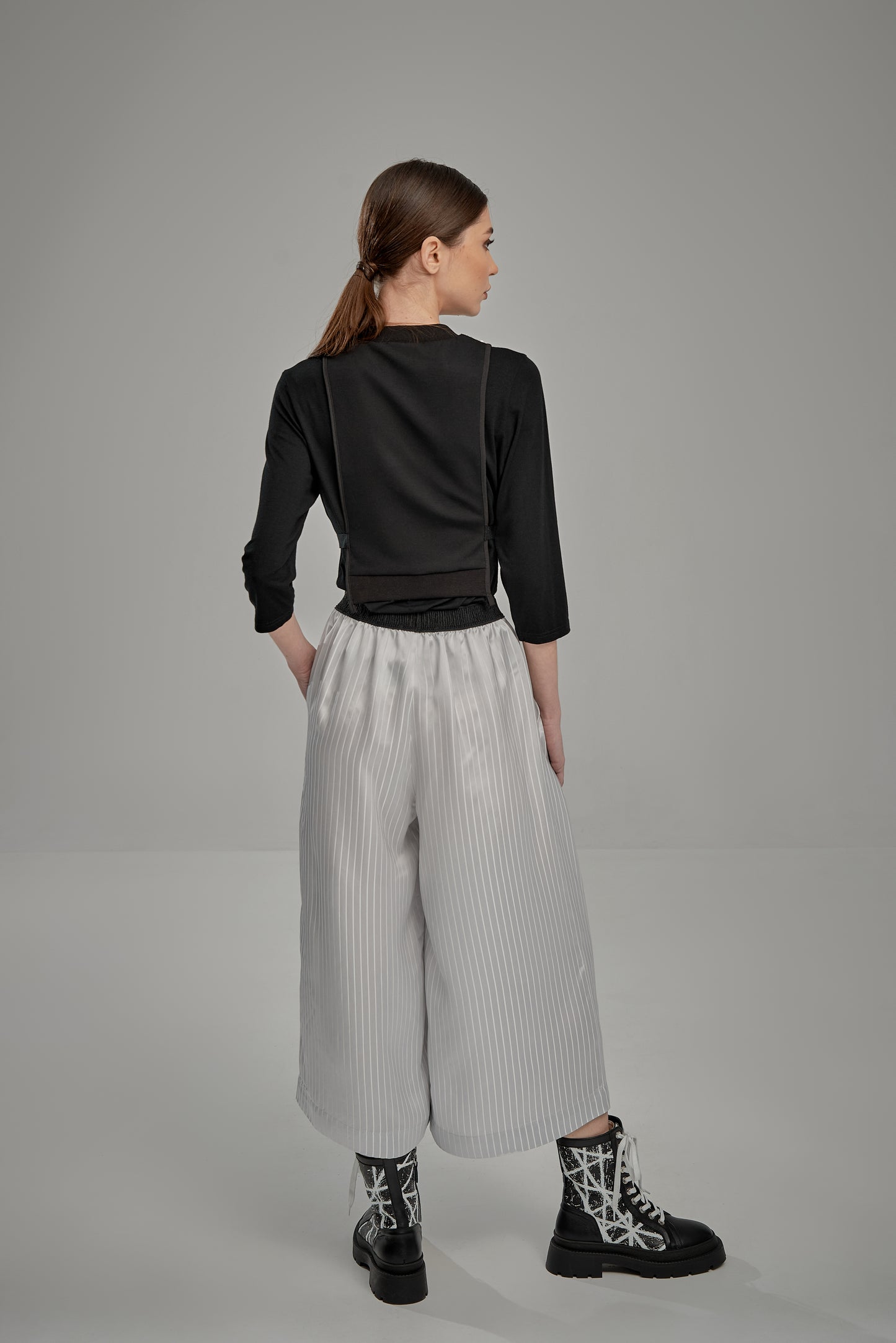 Cropped Silver Sequin Vest