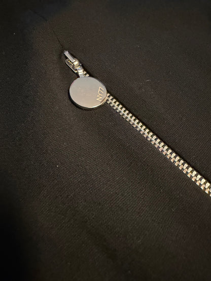 Maxi turtleneck dress with taffeta and mesh bottom